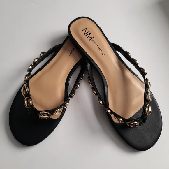 Neiman Marcus Shoes New Neiman Marcus Skyler Leather Sandals